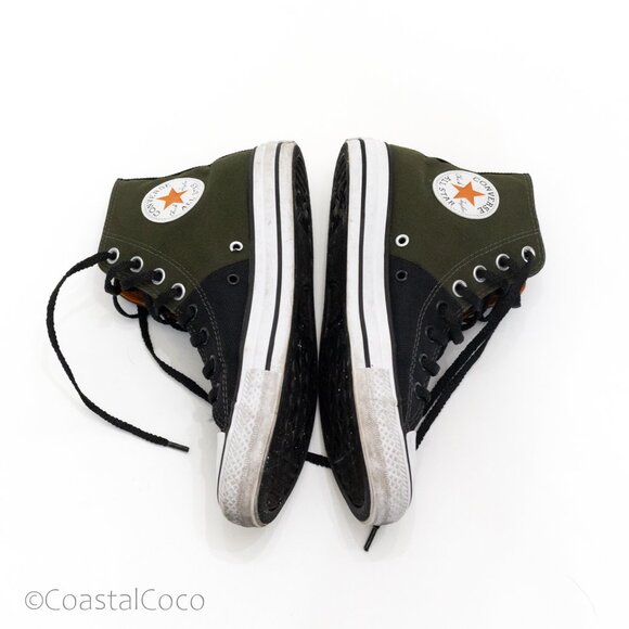 Converse Chuck Taylor All Star High Top M 6.5/W 8.5 Cargo Green/Black Sneakers - Picture 5 of 10